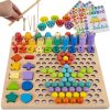 180+ elemből álló oktató játék fa puzzle