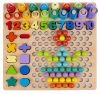 180+ elemből álló oktató játék fa puzzle