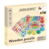 180+ elemből álló oktató játék fa puzzle