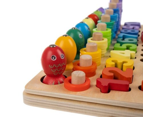 180+ elemből álló oktató játék fa puzzle