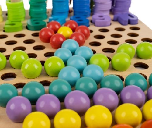 180+ elemből álló oktató játék fa puzzle