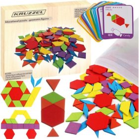 Oktatási puzzle - geometriai figurák