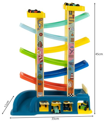 Csúszdapálya 8 db autóval