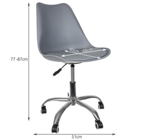 Forgó irodai fotel - szürke