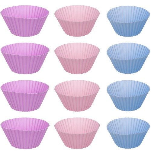 Tepsi muffinsütéshez (35x26,5x3 cm) + 12 db szilikon forma