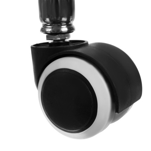 Gurulós pémium fodrász- és kozmetikai szék, műbőr + fém, állítható magassággal