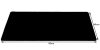 Fekete nagyméretű billentyűzet- és egérpad, 90x45x0,2 cm