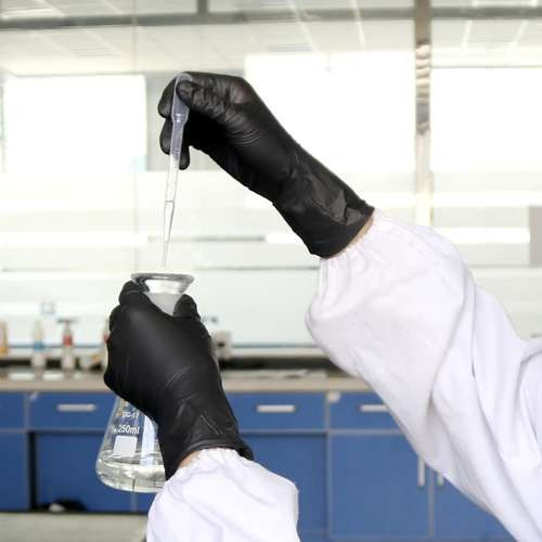 Nitril kesztyű 100 db- L - fekete