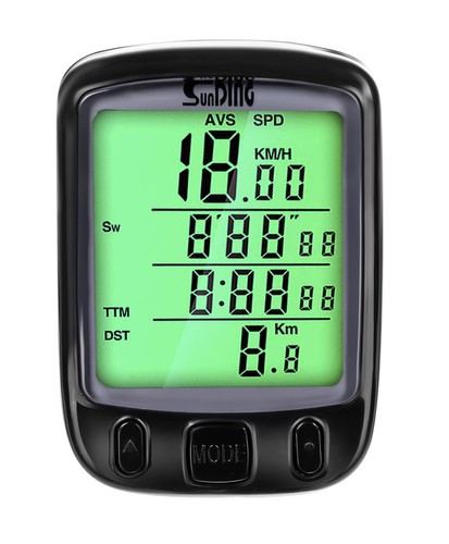 LCD kijelzős prémium kerékpárkomputer vízálló sebességmérővel