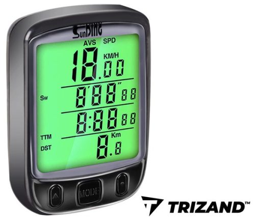 LCD kijelzős prémium kerékpárkomputer vízálló sebességmérővel