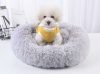 Hairy dog bed 60 cm - gray