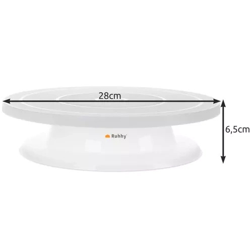 Forgó tányér + 3 spatula tortadíszítéshez