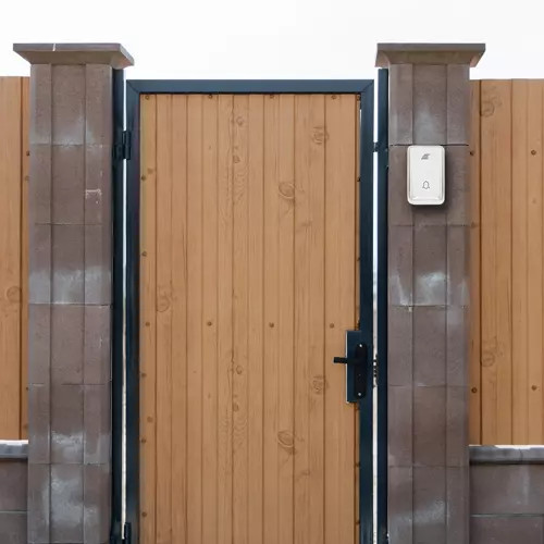 Vezeték nélküli ajtócsengő, 51 csengőhanggal, fehér, vízálló