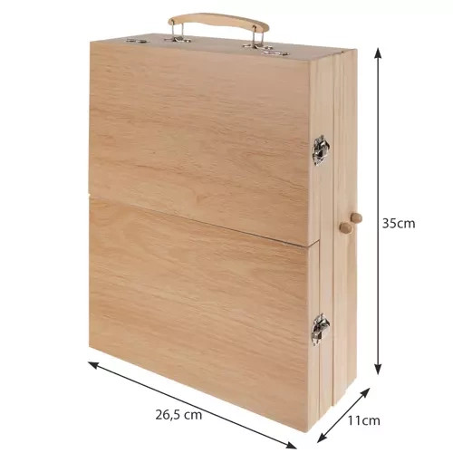 83 db-os festékkészlet egy bőröndben