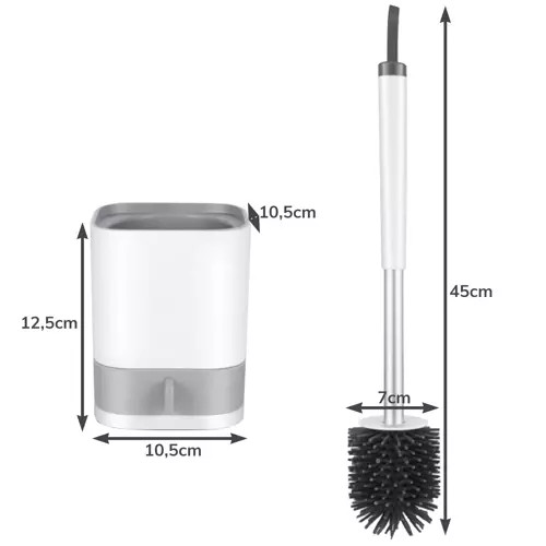 Szilikon WC kefe készlet