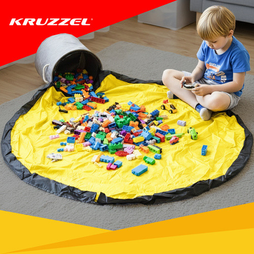 Kosár játékokhoz / blokkok szőnyeggel Kruzzel 19556