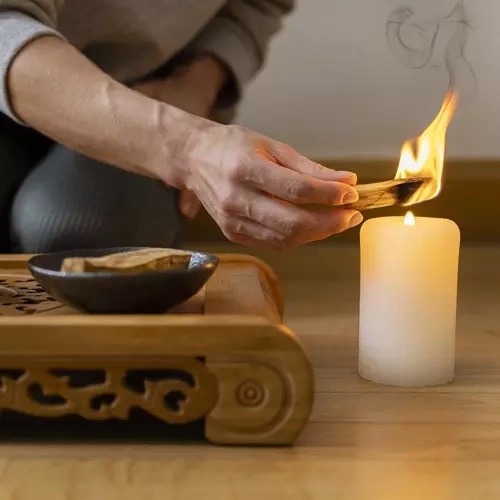 Gyertyahenger fehér - 8 db-os készlet.