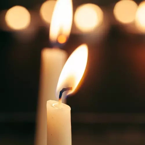 Kúpos gyertya fehér - 40 db-os készlet