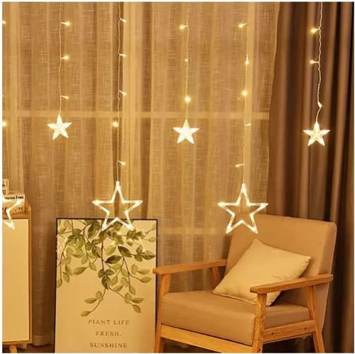 Fényfüggöny 138LED USB - meleg fehér KŚ19750