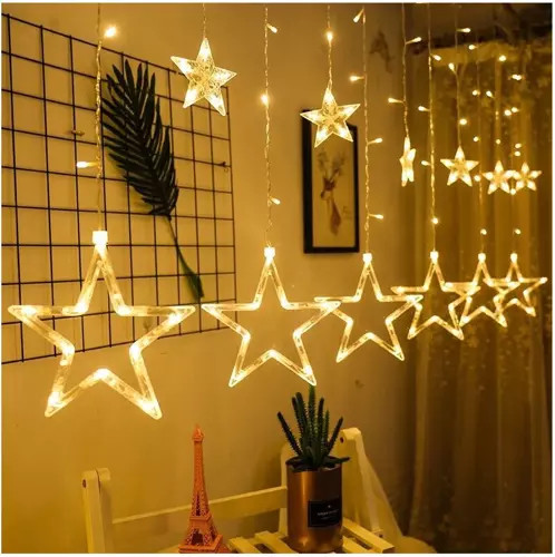 Fényfüggöny 138LED USB - meleg fehér KŚ19750