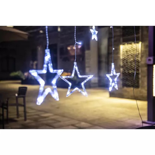 Fényfüggöny 138 LED USB - hideg fehér KŚ19752