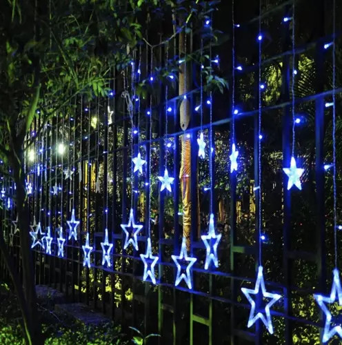 Fényfüggöny 138 LED USB - hideg fehér KŚ19752