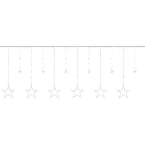 Fényfüggöny 138 LED USB - hideg fehér KŚ19752