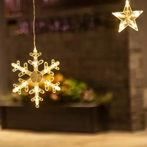 Fényfüggöny 138 LED USB meleg fehér KŚ19746