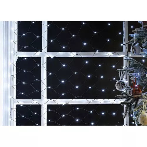 Fényfüggöny 160 LED USB - hideg fehér KŚ19760