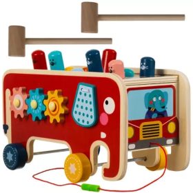 Fából készült elefánt - kalapács Kruzzel 20349