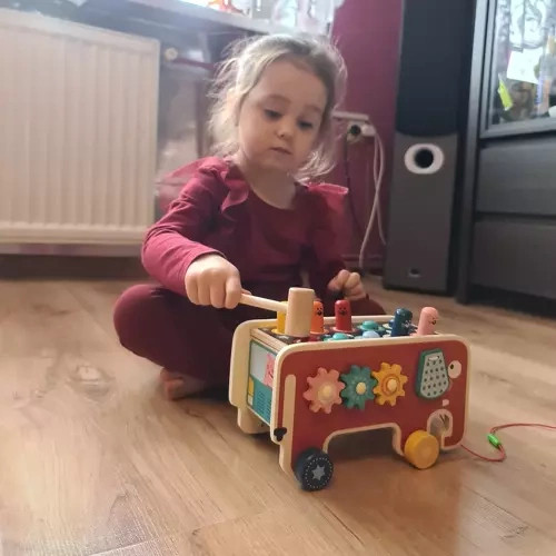 Fából készült elefánt - kalapács Kruzzel 20349