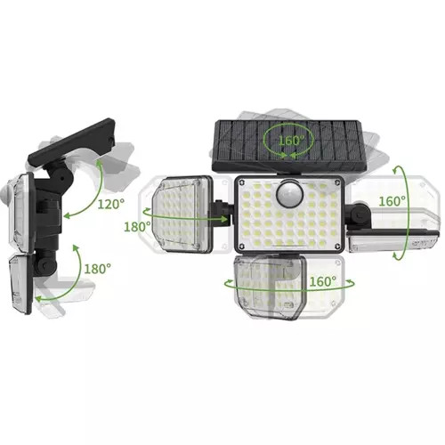 181LED napelemes lámpa Izoxis külső panellel