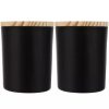 DIY gyertyakészítő készlet - 2 db- fekete-bambusz
