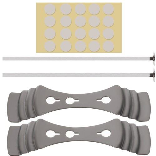DIY gyertyakészítő készlet - 2 db- fehér-bambusz