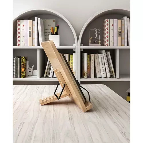 Malatec bambusz+fém könyvállvány/állvány