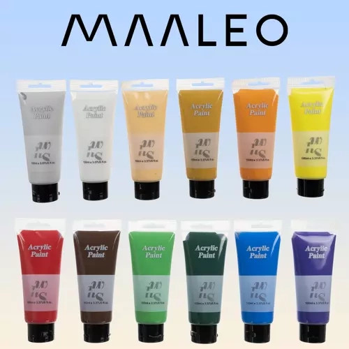 Akril festékek 12 db. 100 ml Maaleo 20424