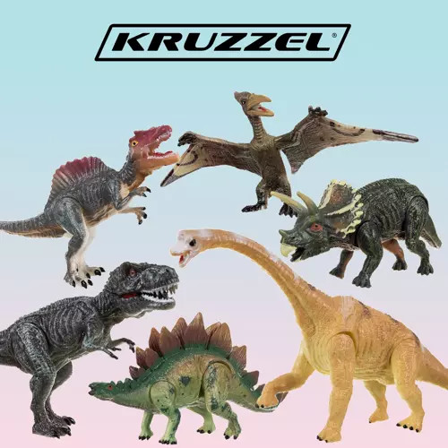 Dinoszauruszok - mozgatható figurák 6 db. Kruzzel 19745