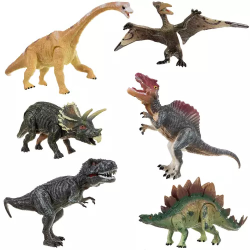 Dinoszauruszok - mozgatható figurák 6 db. Kruzzel 19745