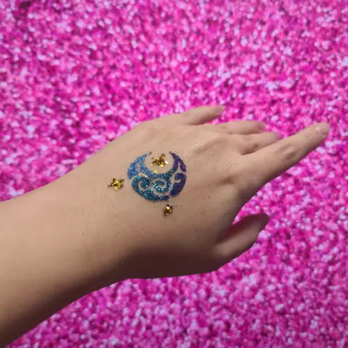 Csillamtetováló készlet, 24 szín, 186 sablon