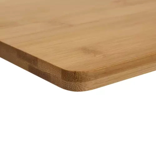 4 db-os bambusz vágódeszka szett jelölésekkel, tartóban