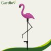 3 db-os flamingó napelemes lámpa, IP44, 52 x 20 cm/flamingó