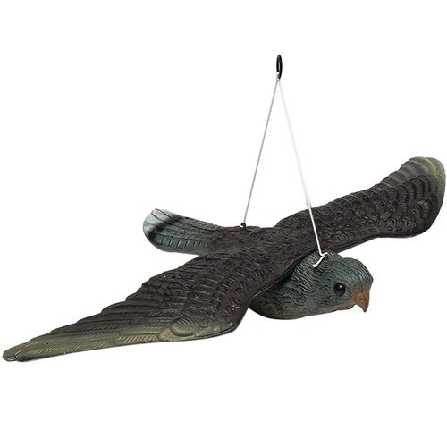 Sólyom formájú élethű madárriasztó, nagy méret, 51 x 34 x 8 cm