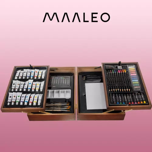 Festőkészlet bőröndben - 85 db. Maaleo 21633