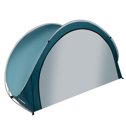 Pop-up kerek nagy strandsátor, 200x120x110cm, kék-szürke, Trizand