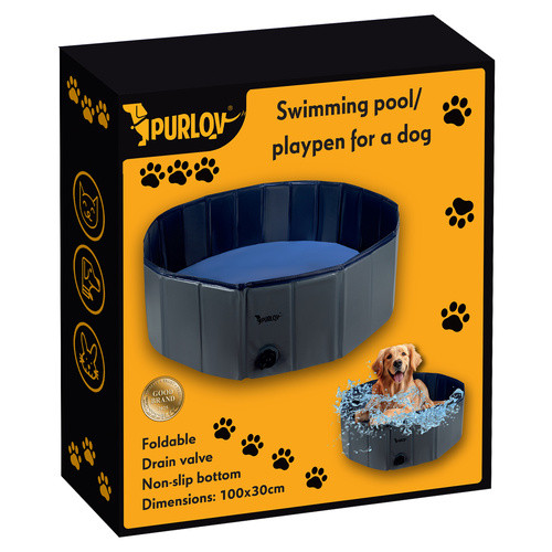 Összecsukható medence/kutyás járóka 100x30 Purlov 20929