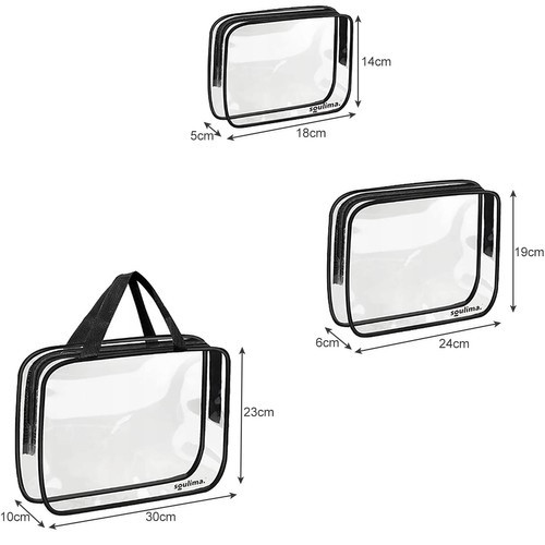 Átlátszó piperetáska 3 az 1-ben Soulima 21448
