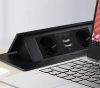 2x konnektor + 2x USB aljzatos elosztó, asztalba rejthető