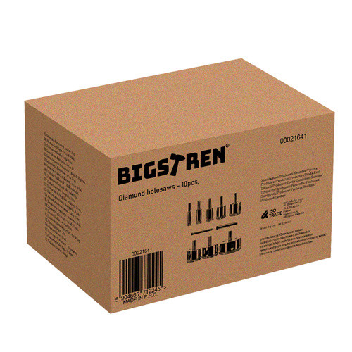 Gyémánt lyukfűrészek - 10 db-os készlet. Bigstren 21641