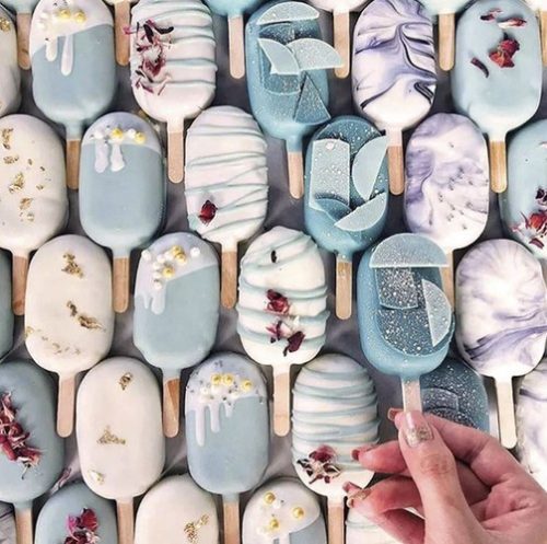 4 db-os szilikon jégkrém készítő forma + 50 db fa pálcika