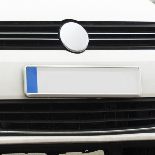 Rendszámtartó keret előre-hátra, univerzális méret, ezüst